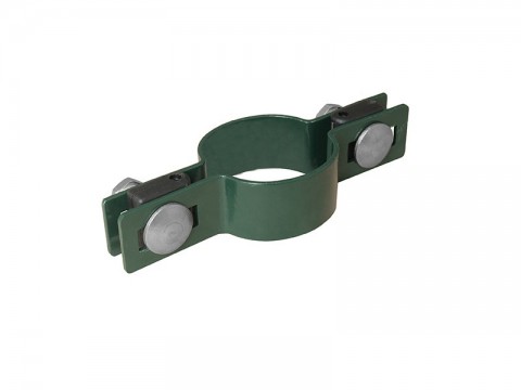 Príchytka priebežná zelená na stĺpik guľatý 48 mm